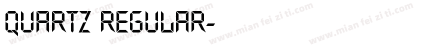 Quartz Regular字体转换